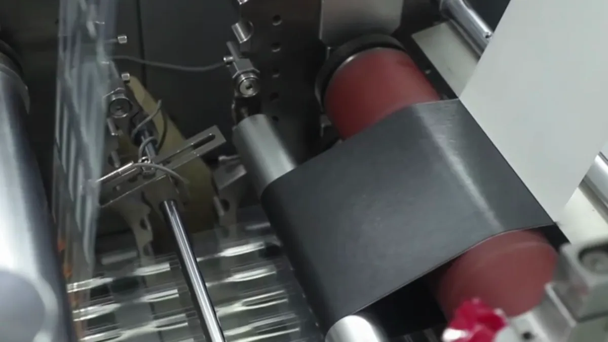 Precision roller on the production line