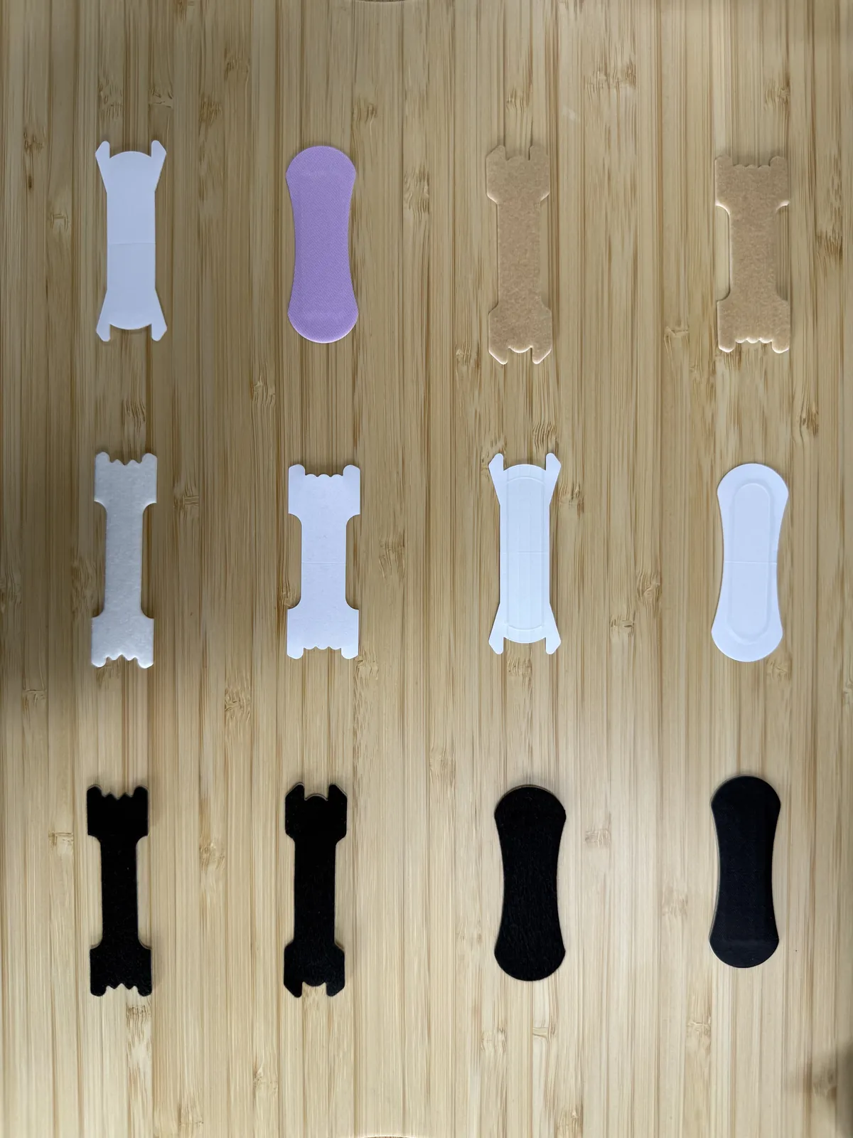 Sample nasal strips and packaging prepared for shipment – nasal strip samples